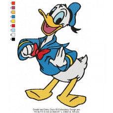 Donald and Daisy Duck 09 Embroidery Design